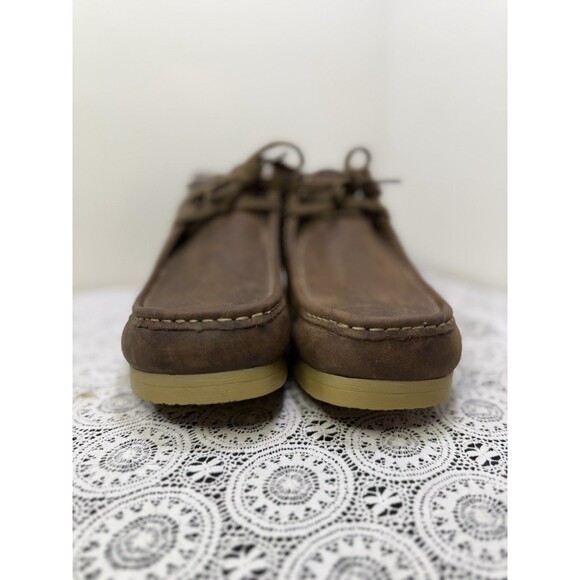 Clarks Mens 11.5M J Stinson Hi Brown Beeswax Juane Miel Leather Chukka Boots main image 13